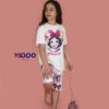 تیشرت شلوارک و تیشرت شلوار دخترانه کد 719 - Image 2