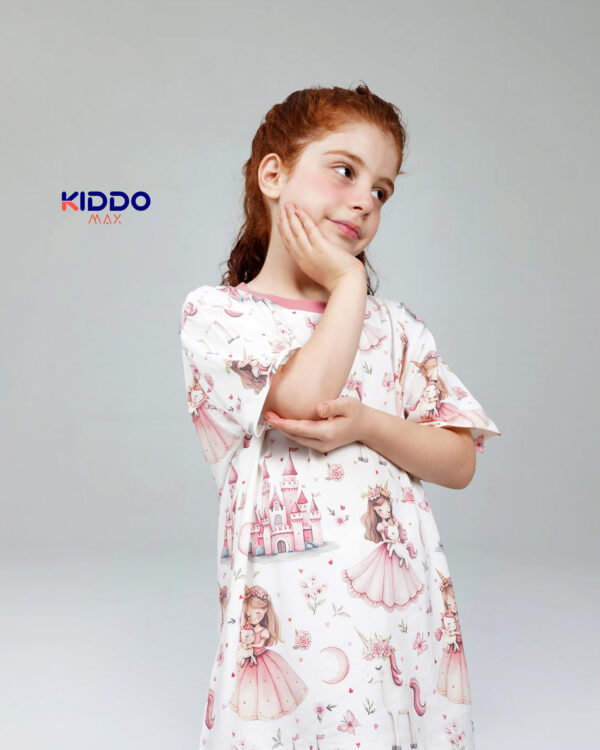 تیشرت شلوارک راحتی دخترانه کد 04207 - Image 2