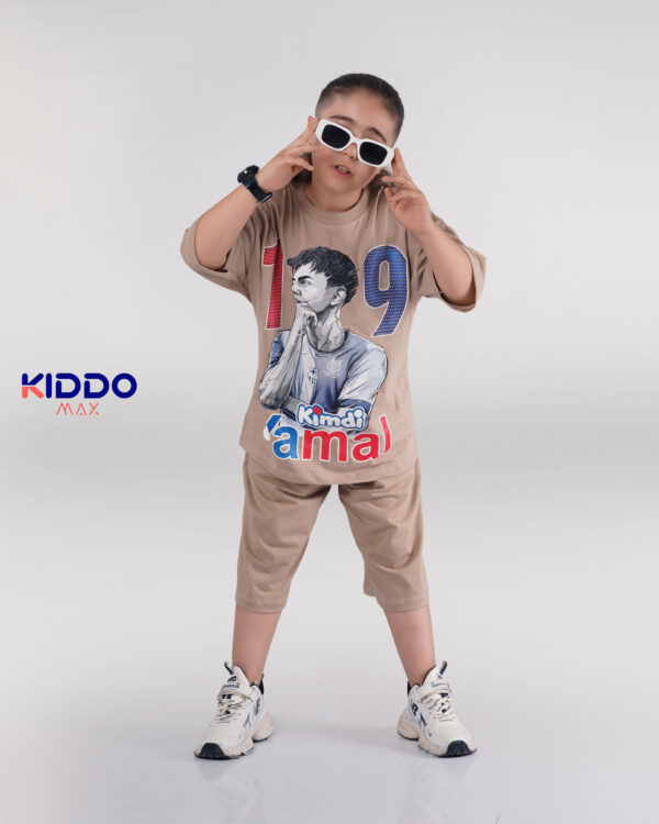 تیشرت شلوارک پسرانه شخصیت فوتبالی Kimdi - Image 4
