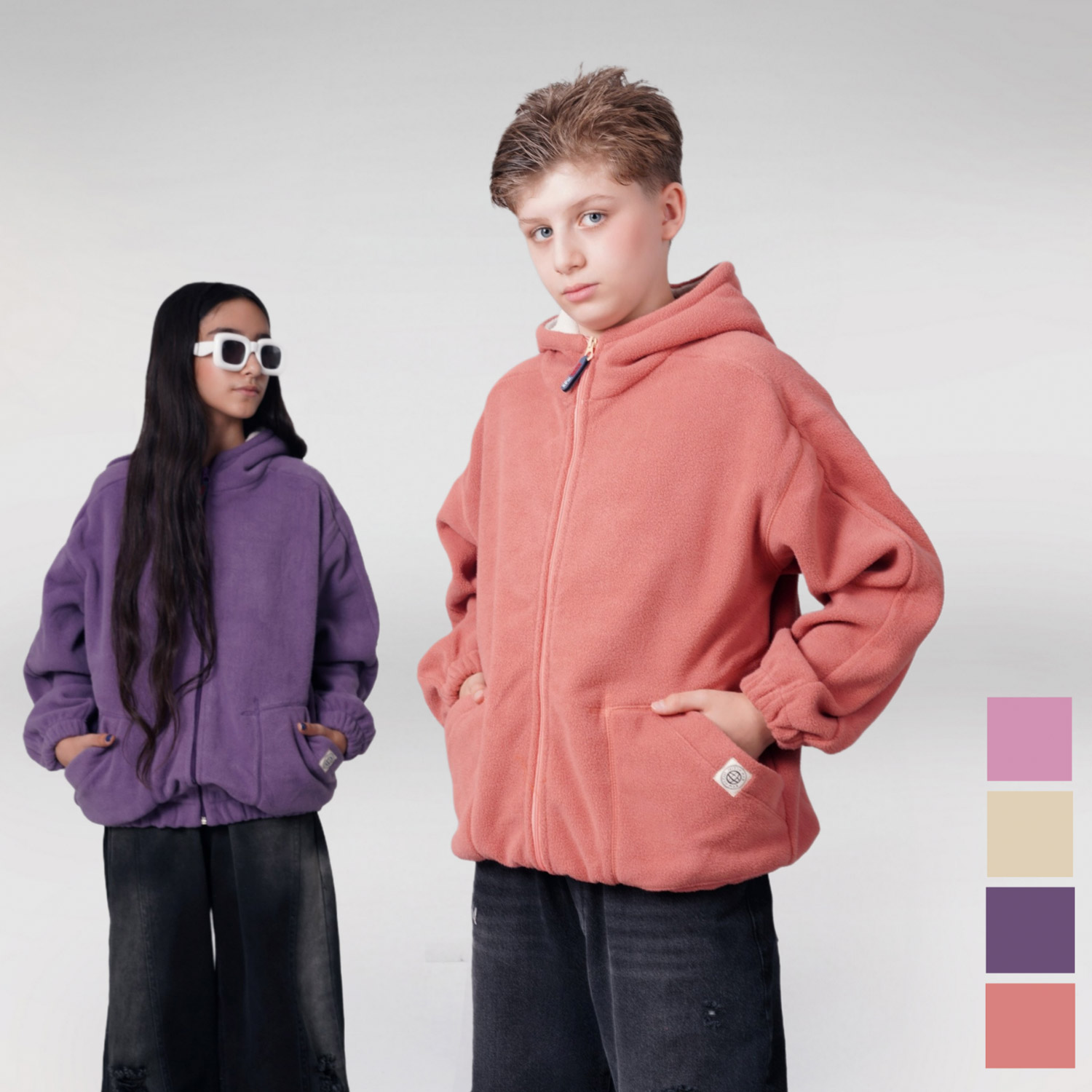 سویشرت تک دخترانه پسرانه پولار فلیسدر Polar Fleece کد 04549